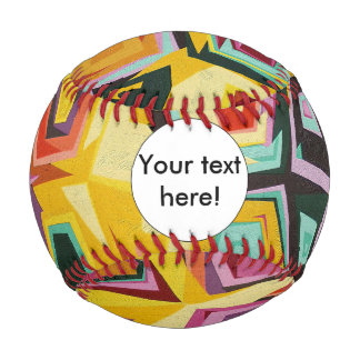 Colourful holes texture baseball