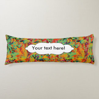 Colourful holes texture body cushion