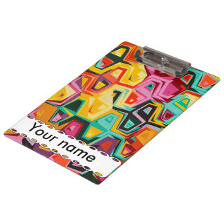 Colourful holes texture clipboard
