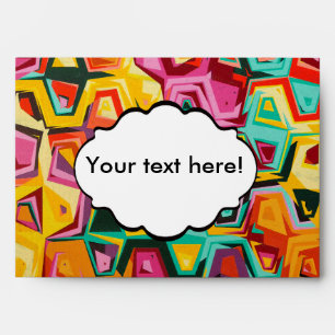 Colourful holes texture envelope