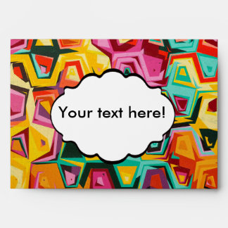 Colourful holes texture envelope