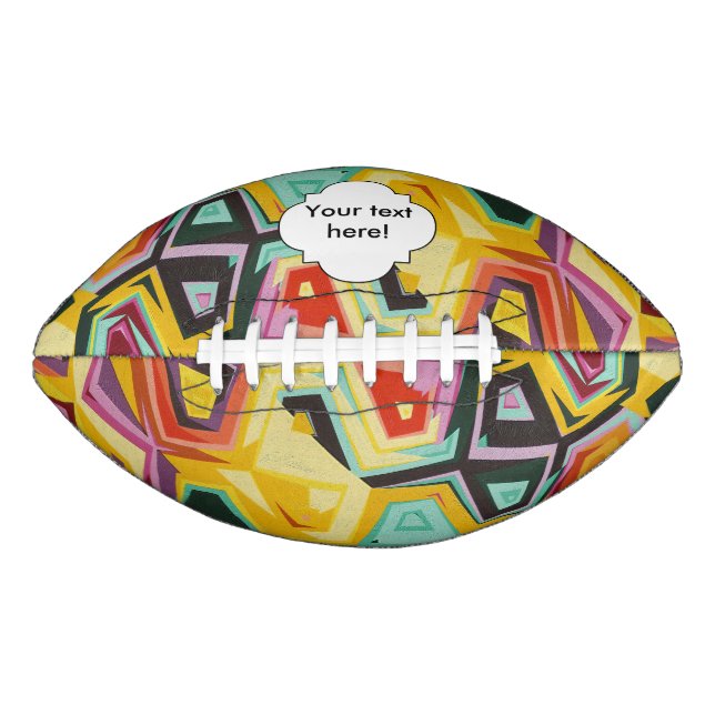 Colourful holes texture football (Front)