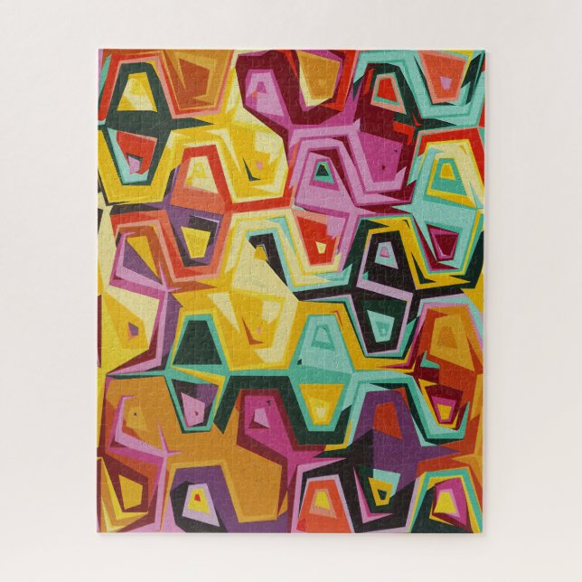 Colourful holes texture jigsaw puzzle (Vertical)