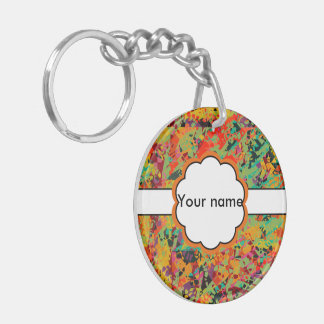 Colourful holes texture key ring