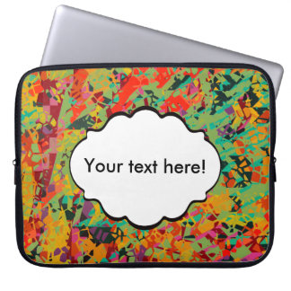 Colourful holes texture laptop sleeve