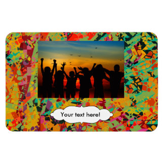 Colourful holes texture magnet