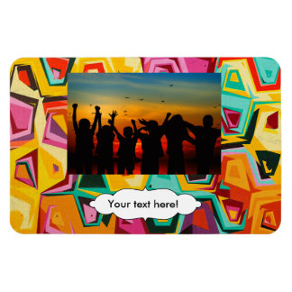 Colourful holes texture magnet