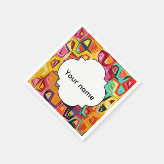 Colourful holes texture napkin
