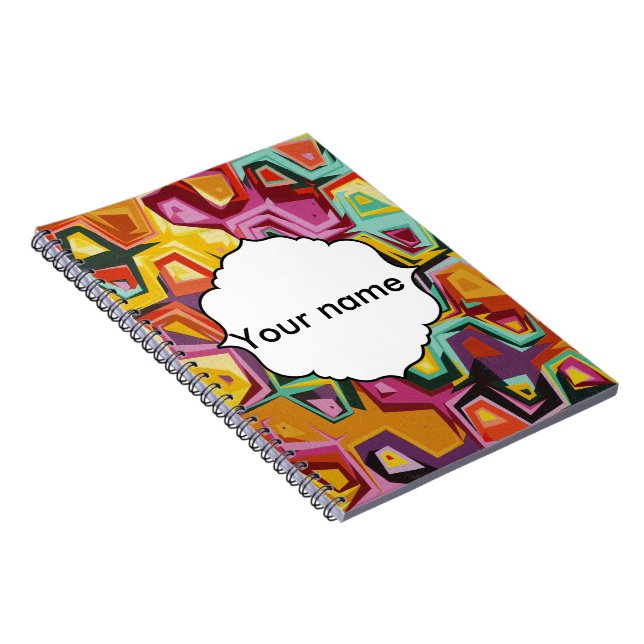 Colourful holes texture notebook (Right Side)