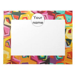 Colourful holes texture notepad