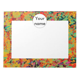 Colourful holes texture notepad