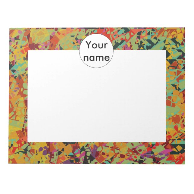 Colourful holes texture notepad (Front)