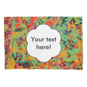 Colourful holes texture pillowcase