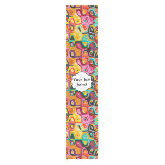 Colourful holes texture short table runner