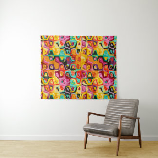Colourful holes texture tapestry
