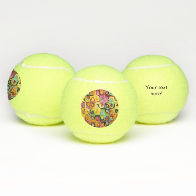 Colourful holes texture tennis balls (Multi)