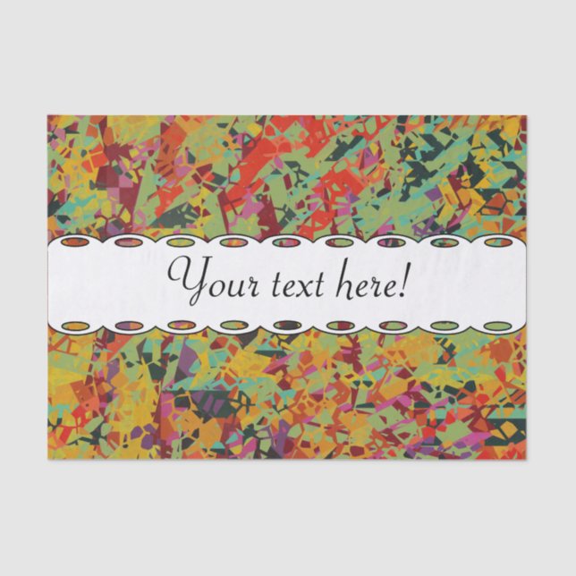 Colourful holes texture tissue paper (Front)