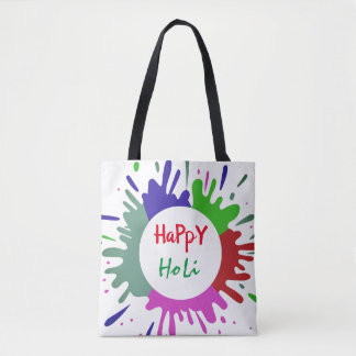 Colourful Holi pattern Tote Bag