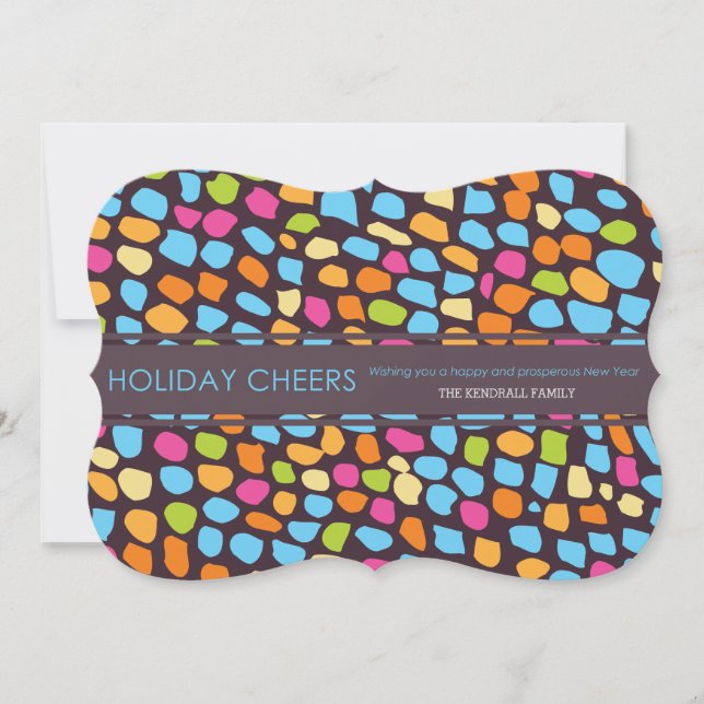 colourful holiday cheers card (Front)