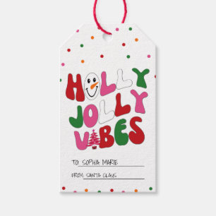 Colourful Holly Jolly Christmas Gift Tags