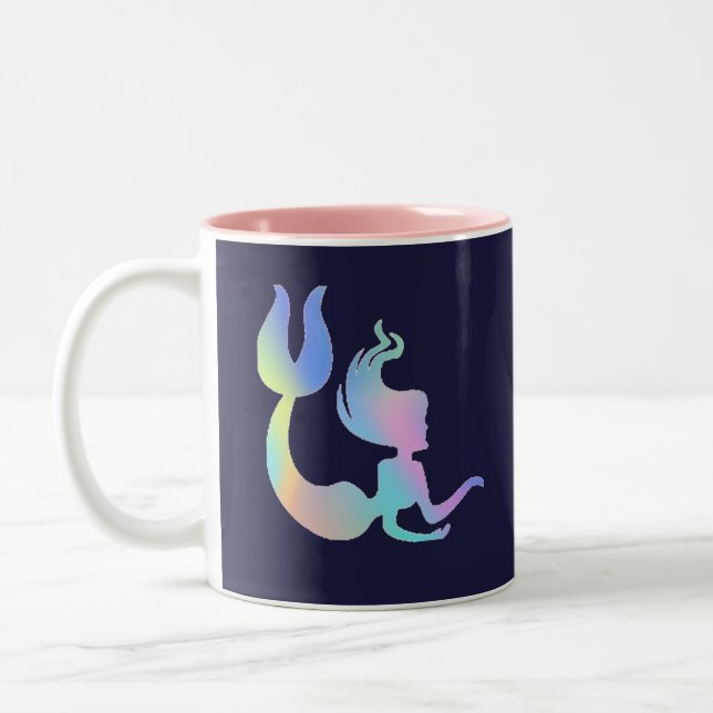 Colourful Holographic Mermaid Mug (Left)