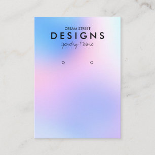 Colourful Holographic Trendy Earring Display Card