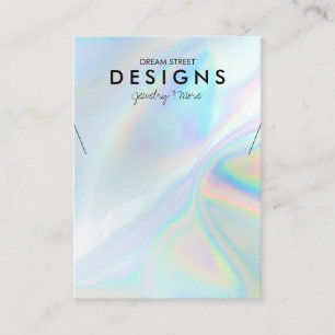 Colourful Holographic Trendy Necklace Display Card