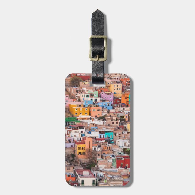 Colourful Homes on the Hill Luggage Tag (Front Vertical)