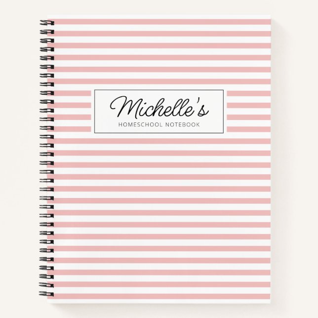 Colourful Homeschool Copy Work Notebook (Front)