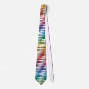 Colourful Horizontal Stripe pattern tie