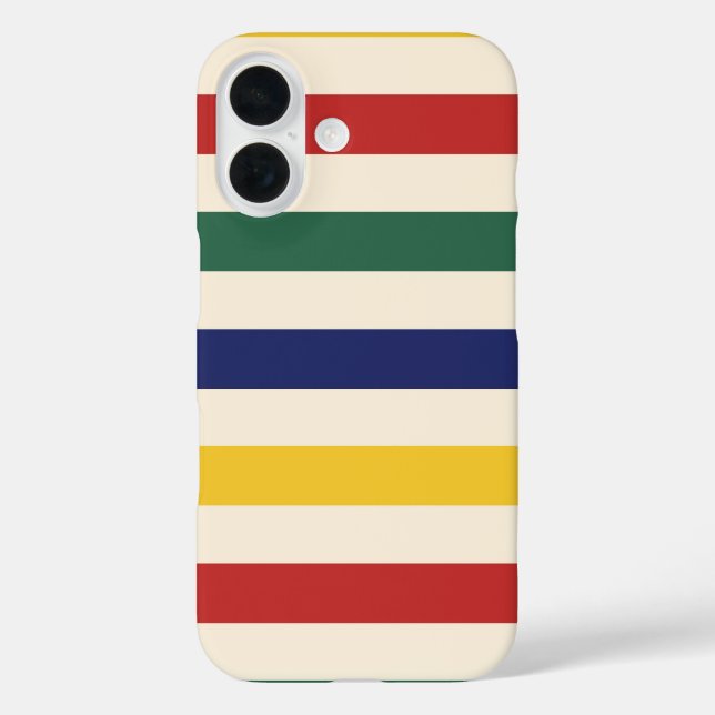 Colourful Horizontal Stripes Case-Mate iPhone Case (Back)