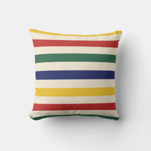 Colourful Horizontal Stripes Cushion