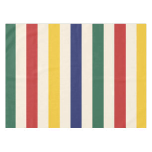 Colourful Horizontal Stripes Tablecloth
