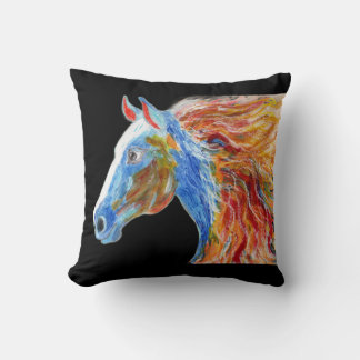 Colourful Horse Cushion