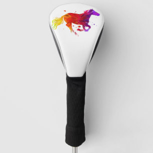 Colourful Horse Golf Head Cover