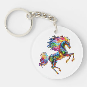 Colourful Horse Key Ring