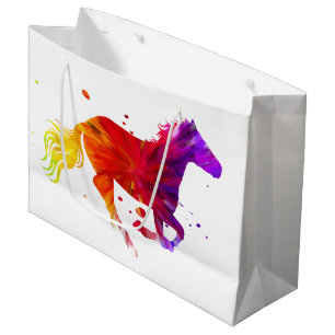 Colourful Horse Large Gift Bag