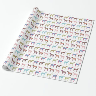 Colourful Horse Pattern Wrapping Paper