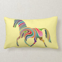 Colourful Horse Pillow