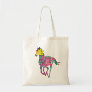 Colourful Horse Tote Bag