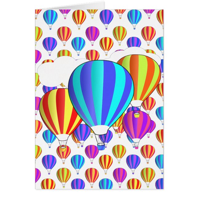 Colourful Hot Air Balloon Pattern (Front)