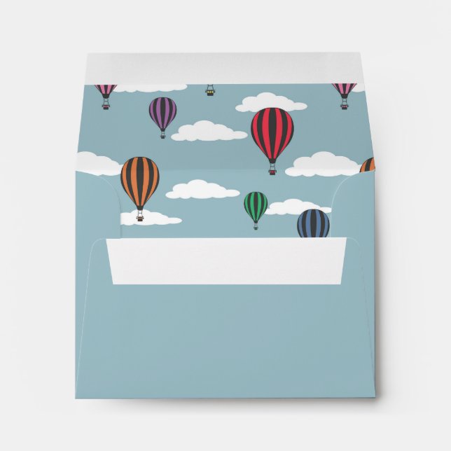 Colourful hot air balloons envelope (Back (Bottom))