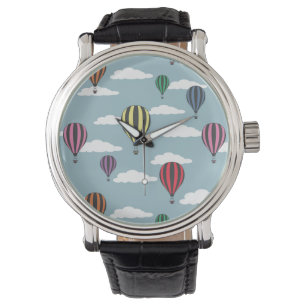 Colourful hot air balloons watch
