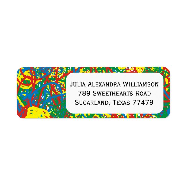 Colourful hot mess blast multi colour splash rainb (Front)