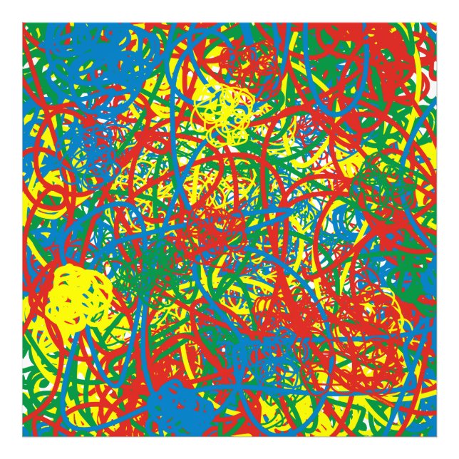 Colourful hot mess blast multi colour splash rainb photo print (Front)