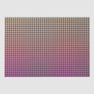 Colourful Houndstooth- Pink to Yellow Gradient- Tissue Paper