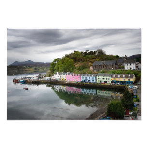 Colourful houses in Portree, Skye Photo Print