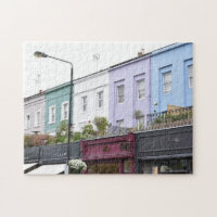 Colourful Houses of Notting Hill West London UK