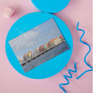 Colourful Houses of Willemstad, Curacao Jigsaw Puzzle