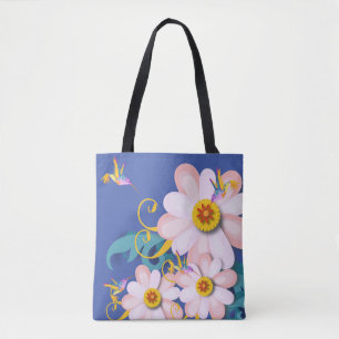 Colourful Humming Bird Tote Bag